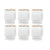 Gläserset Home ESPRIT Durchsichtig Gold Kristall 320 ml (6 Stück)