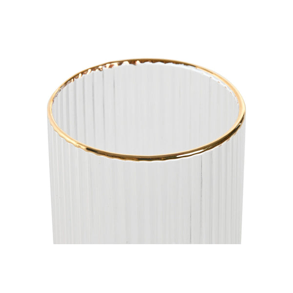 Gläserset Home ESPRIT Durchsichtig Gold Kristall 400 ml (6 Stück)