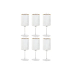 Gläserset Home ESPRIT Durchsichtig Gold Kristall 400 ml (6 Stück)
