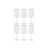 Gläserset Home ESPRIT Durchsichtig Gold Kristall 400 ml (6 Stück)