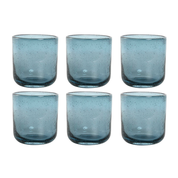 Gläserset Home ESPRIT Blau Kristall 320 ml (6 Stück)