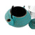 Teekanne Home ESPRIT Blau grün Edelstahl Eisen 400 ml (3 Stück)