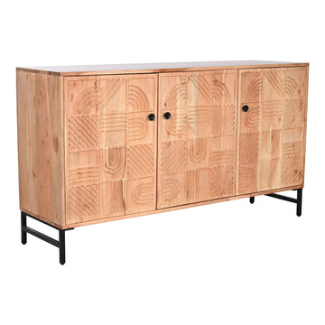 Anrichte Home ESPRIT Braun Schwarz Metall Akazienholz 145 x 40 x 80 cm