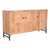 Anrichte Home ESPRIT Braun Schwarz Metall Akazienholz 145 x 40 x 80 cm