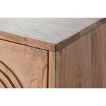 Anrichte Home ESPRIT Braun Schwarz Metall Akazienholz 145 x 40 x 80 cm