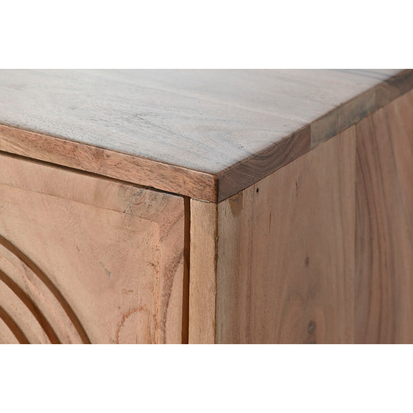 Anrichte Home ESPRIT Braun Schwarz Metall Akazienholz 145 x 40 x 80 cm