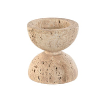 Kerzenschale Home ESPRIT Beige Magnesium 12 x 12 x 12,7 cm