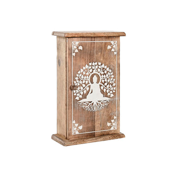 Schlüsselschrank Home ESPRIT Weiß natürlich 18 x 7,5 x 28 cm