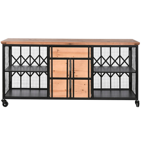 Schubladenschrank Home ESPRIT Metall Tanne Loft 122 x 37 x 58,5 cm