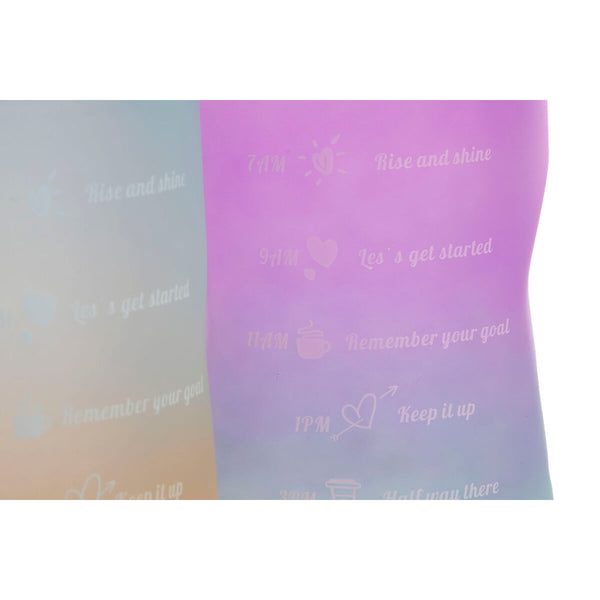 Wasserflasche Home ESPRIT Blau Rosa türkis Lila Polypropylen PET 2 L (3 Stück)