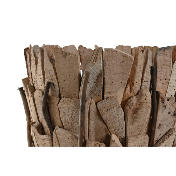 Satz Blumentöpfe Home ESPRIT Braun Paulonia-Holz 35 x 35 x 45 cm (2 Stücke)