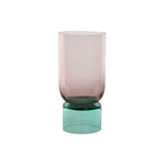 Vase Home ESPRIT zweifarbig Kristall 15 x 15 x 32 cm