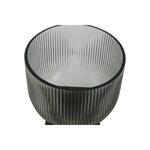 Vase Home ESPRIT Braun Grau Holz Kristall Moderne 16 x 16 x 20 cm