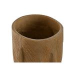 Vase Home ESPRIT Braun Harz Gesicht 15 x 15 x 31 cm