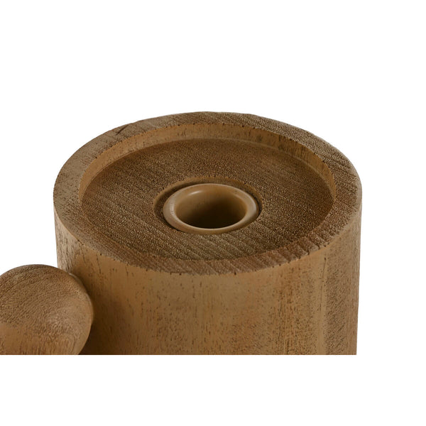 Kerzenleuchter Home ESPRIT Braun Harz Holz 15 x 9,5 x 35 cm