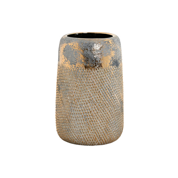 Vase Home ESPRIT Gold zweifarbig Steingut Moderne Antiker Finish 17 x 17 x 26 cm