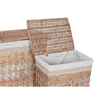 Korb für schmutzige Wäsche Home ESPRIT Beige natürlich korb Shabby Chic 47 x 35 x 55 cm 5 Stücke