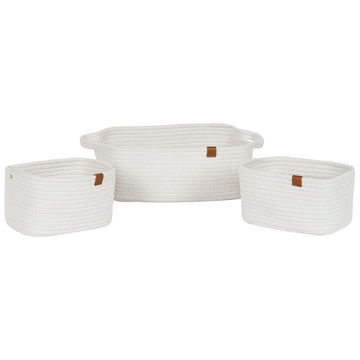 Korb-Set Home ESPRIT Weiß Moderne 3 Stücke