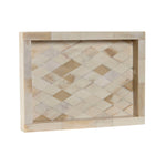 Ablageschale Home ESPRIT Knochen Mango-Holz Kolonial 20,5 x 15,5 x 2,8 cm