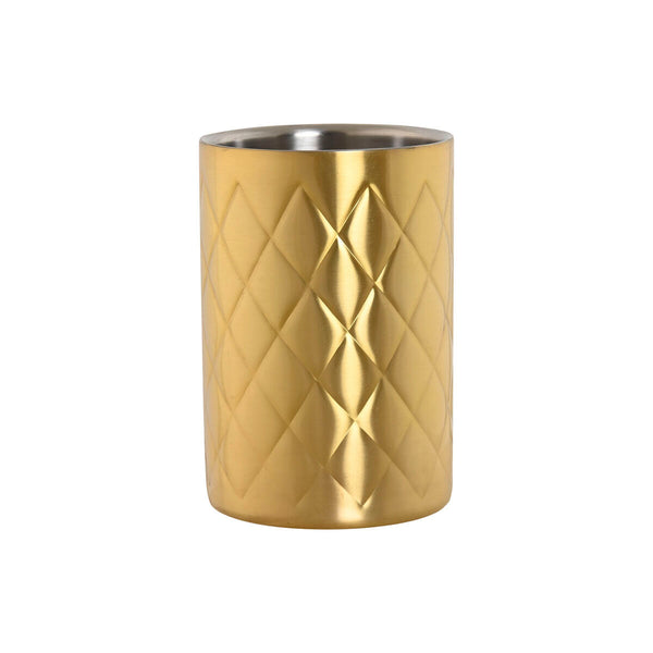 Flaschenkühler Home ESPRIT Gold Edelstahl 12 x 12 x 18 cm