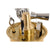 Cocktail-Set Home ESPRIT Gold Edelstahl 22 x 22 x 21 cm