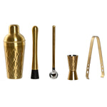 Cocktail-Set Home ESPRIT Gold Edelstahl 500 ml 8 x 8 x 20 cm