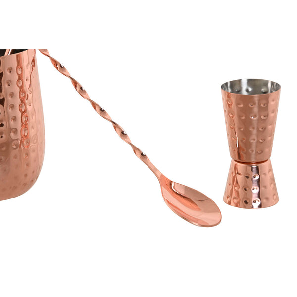 Cocktail-Set Home ESPRIT Intensives Kupfer Edelstahl 540 ml 8,5 x 8,5 x 11 cm