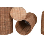 Set von 3 Vasen Home ESPRIT Braun Metall natürlich 25 x 25 x 82 cm (3 Stücke)