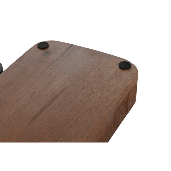 Tischdekoration Home ESPRIT Braun Schwarz Hellbraun Mango-Holz 46 x 15 x 5 cm (3 Stück)