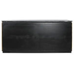 Anrichte Home ESPRIT Schwarz Silberfarben Messing Marmor 180 x 40 x 85 cm 180 x 40 x 86 cm