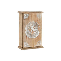 Schlüsselschrank Home ESPRIT Weiß natürlich 18 x 7,5 x 28 cm
