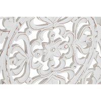 Wanddekoration Home ESPRIT Weiß natürlich Mandala Araber 45 x 3,3 x 95 cm (2 Stück)