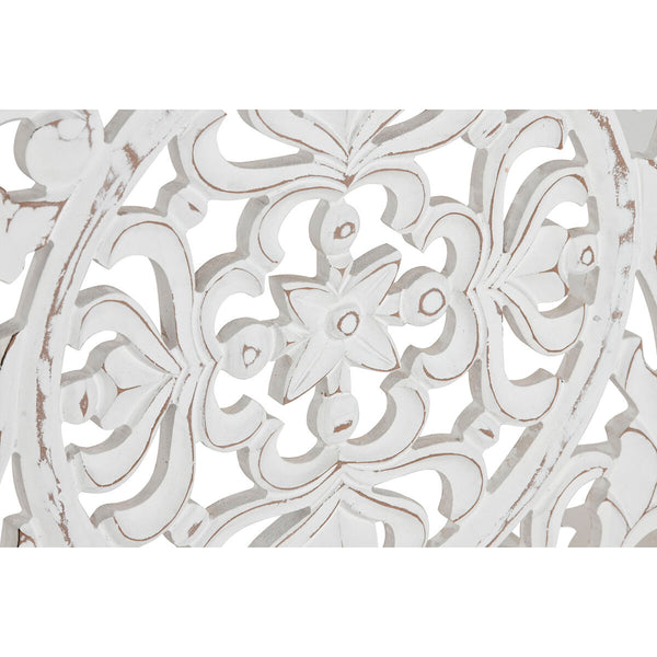 Wanddekoration Home ESPRIT Weiß natürlich Mandala Araber 45 x 3,3 x 95 cm (2 Stück)