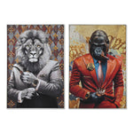 Leinwand Home ESPRIT Gentleman 80 x 3,5 x 120 cm 82,5 x 3,5 x 122,5 cm (2 Stück)