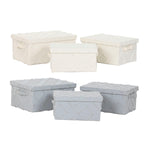 Set dekorativer Karten Home ESPRIT Grau Creme 40 x 30 x 20 cm 3 Stücke (2 Stück)