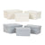 Set dekorativer Karten Home ESPRIT Grau Creme 40 x 30 x 20 cm 3 Stücke (2 Stück)