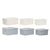 Set dekorativer Karten Home ESPRIT Grau Creme 40 x 30 x 20 cm 3 Stücke (2 Stück)
