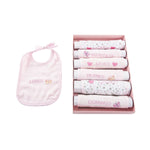 Lätzchen-Set Home ESPRIT Blau Rosa Baumwolle 19 x 29 x 3 cm (4 Stück)