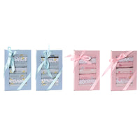 Lätzchen-Set Home ESPRIT Blau Rosa Baumwolle 19 x 29 x 3 cm (4 Stück)