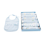 Lätzchen-Set Home ESPRIT Blau Rosa Baumwolle 19 x 29 x 3 cm (4 Stück)