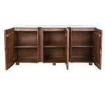 Anrichte Home ESPRIT Weiß Braun Marmor Mango-Holz 162,5 x 47 x 76 cm
