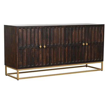 Anrichte Home ESPRIT Gold Dunkelbraun Metall Mango-Holz 157,5 x 47 x 76,2 cm