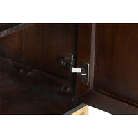 Anrichte Home ESPRIT Gold Dunkelbraun Metall Mango-Holz 157,5 x 47 x 76,2 cm