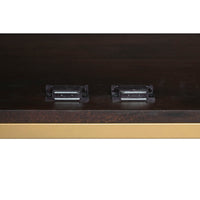 Anrichte Home ESPRIT Gold Dunkelbraun Metall Mango-Holz 157,5 x 47 x 76,2 cm