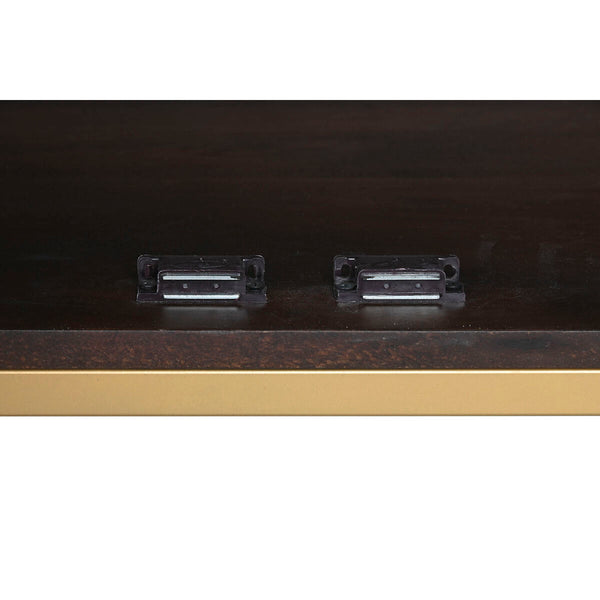 Anrichte Home ESPRIT Gold Dunkelbraun Metall Mango-Holz 157,5 x 47 x 76,2 cm