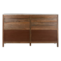 Anrichte Home ESPRIT Weiß Kristall Mango-Holz 175 x 45,2 x 105 cm