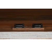 Anrichte Home ESPRIT Weiß Kristall Mango-Holz 175 x 45,2 x 105 cm