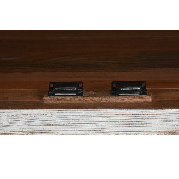 Anrichte Home ESPRIT Weiß Kristall Mango-Holz 175 x 45,2 x 105 cm