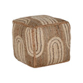 Fußstütze Home ESPRIT Beige natürlich 45 x 45 x 45 cm