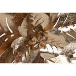 Wanddekoration Home ESPRIT Gold Moderne Blume 51 x 6 x 51 cm (2 Stück)